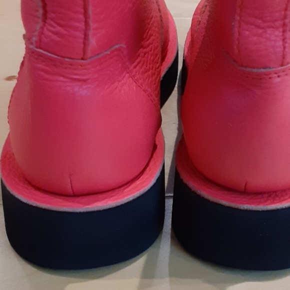 CAMPER leather pink Tyra platform zipper boots - Picture 7 of 8